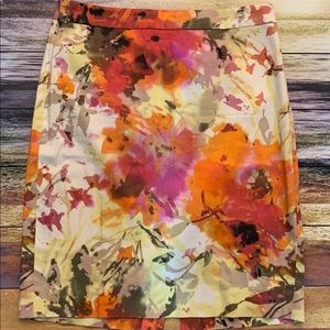 4/$25 Floral J. Crew The Pencil Skirt